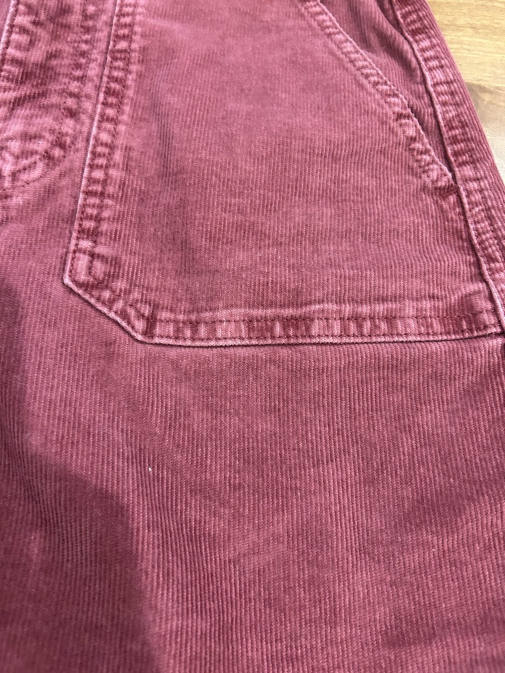 American Eagle Outfitters Washed Rose Corduroy Mini Skirt Size 0 - Picture 5 of 11